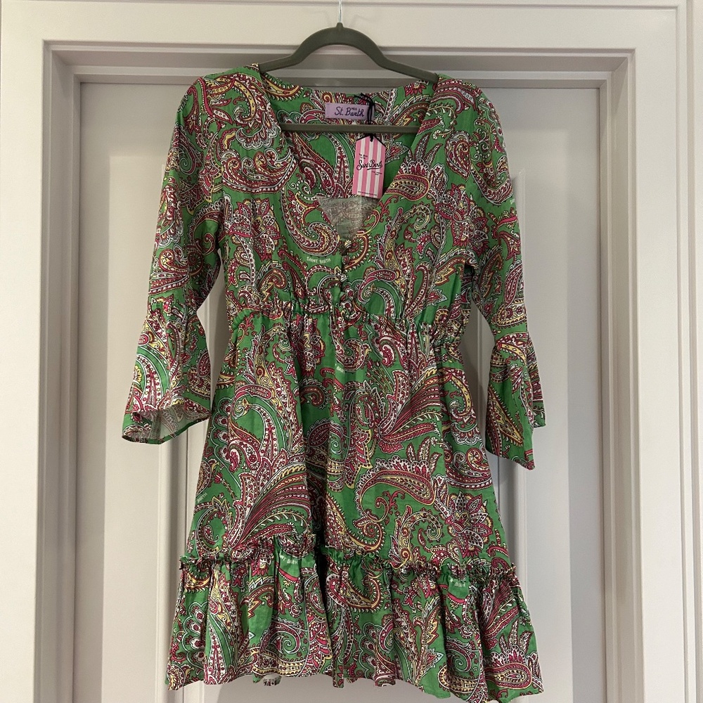 MC2 St. Barth Paisley Mini Dress - Size M - NWT
